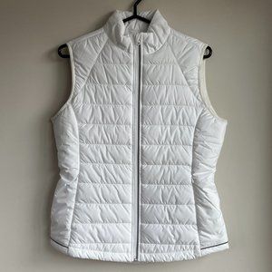 Cutter & Buck Quilted Puffer Vest, White, Size M